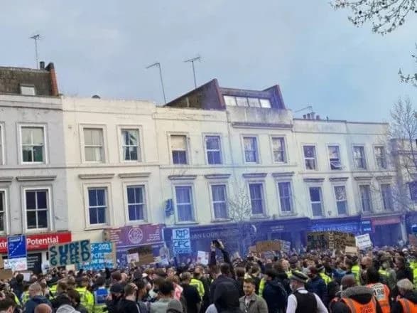 Фанати “Челсі” влаштували масштабний мітинг проти вступу команди у Суперлігу