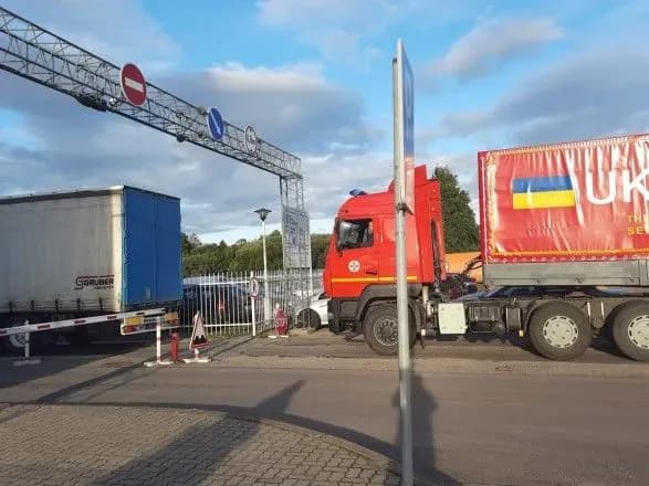 Україна доставила до Литви другу партію гуманітарної допомоги через кризу на кордоні з Білоруссю