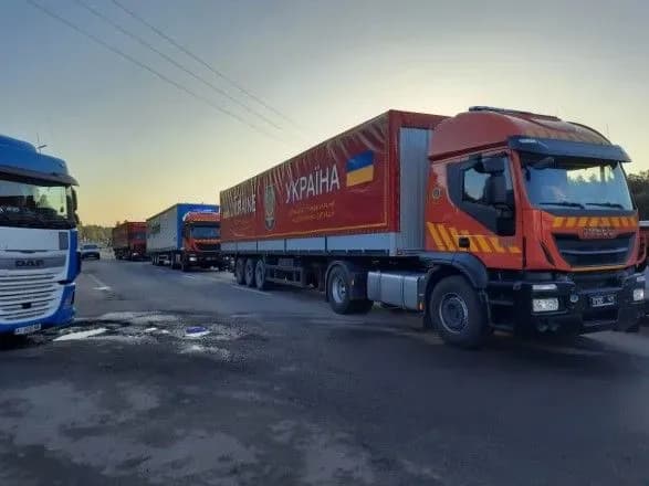 Україна доправила в Литву останню партію гуманітарної допомоги через кризу на кордоні з Білоруссю