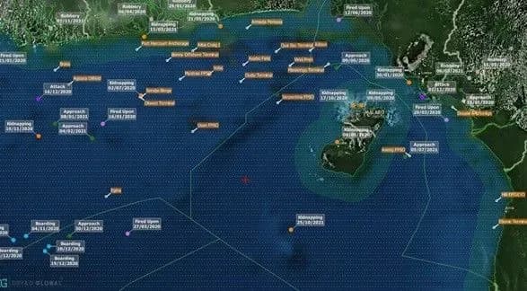 Пираты захватили судно в Гвинейском заливе и похитили шесть членов экипажа