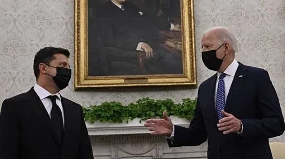 В ОП повідомили час переговорів Зеленського та Байдена