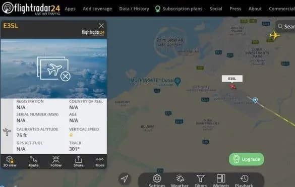 ЗМІ: у Дубаї приземлився секретний літак із Нурсултану