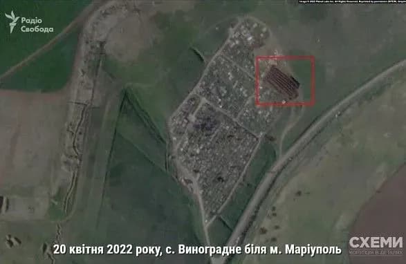 Супутник показав нову братську могилу біля Маріуполя