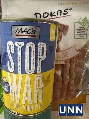 Розбомблений у Макарові притулок для тварин отримав гуманітарну допомогу з Німеччини