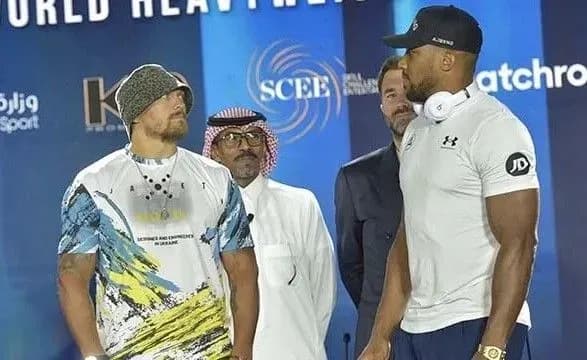 Усик - Джошуа 2: перша зустріч, дуель поглядів та слова боксерів після оголошення бою