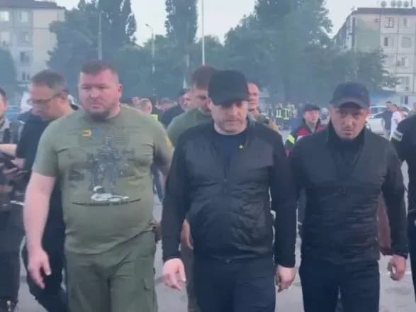 Монастирський прибув на місце трагедії у Кременчуці