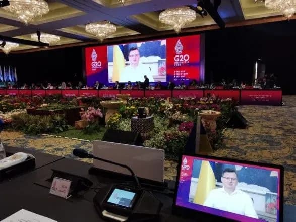 Кулеба призвал лидеров G20 к глобальному ответу на агрессию рф