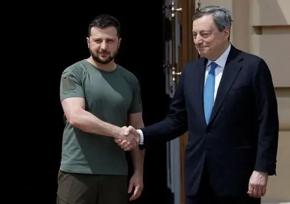 Зеленський подякував прем'єру Італії за підтримку України на тлі його рішення піти у відставку
