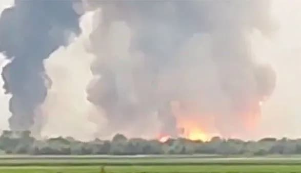 міноборони рф підтвердило "займання" на складі боєприпасів під Джанкоєм