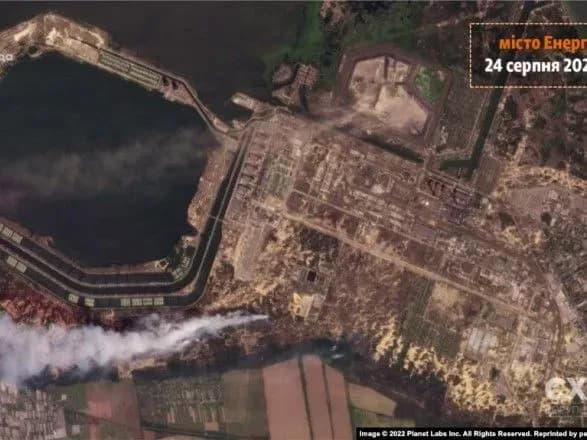 Спутник зафиксировал пожары вблизи ЗАЭС