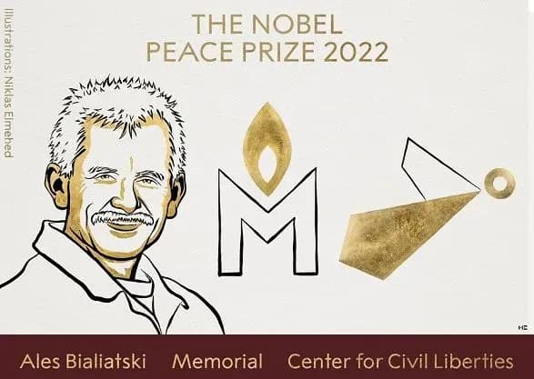 Нобелівську премію миру отримали правозахисники з білорусі, рф та України
