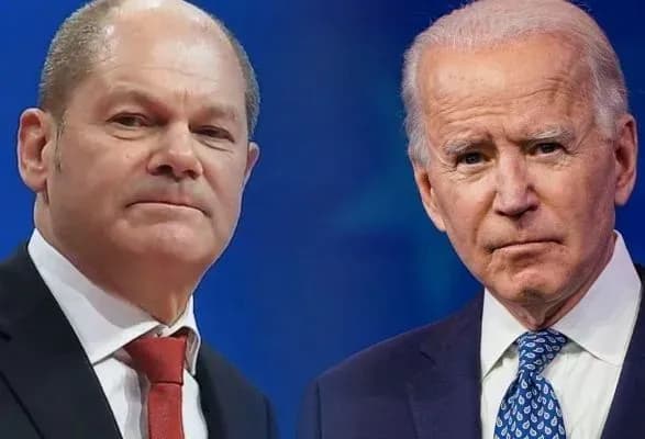 Шольц поговорив із Байденом: Україну підтримуватимуть, а на рф будуть тиснути санкціями