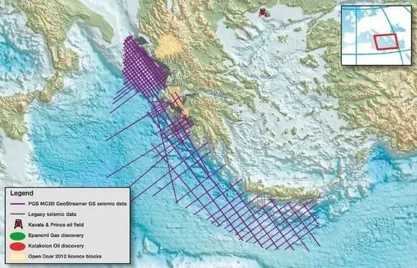 Греція розширить територію виявлення запасів вуглеводнів