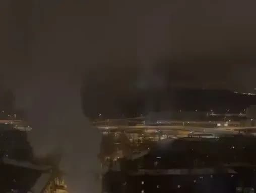 У москві вночі горіла військова частина