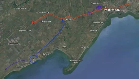 З боку росії зайшла велика кількість військової техніки та рушила в напрямку Бердянська та Мелітополя