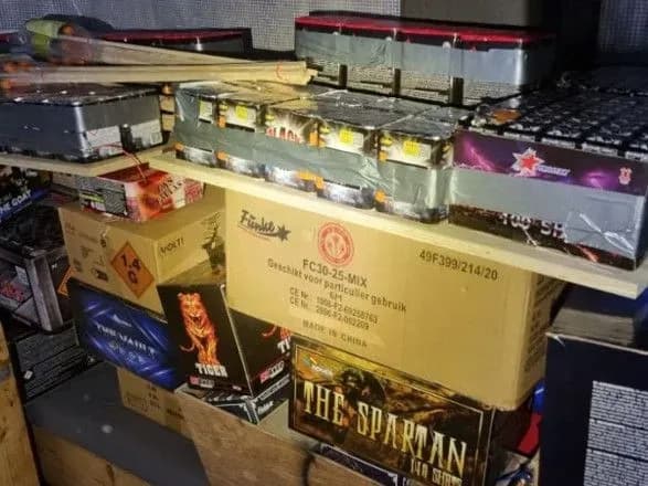 У приватному будинку в Нідерландах виявили майже 650 кілограмів феєрверків