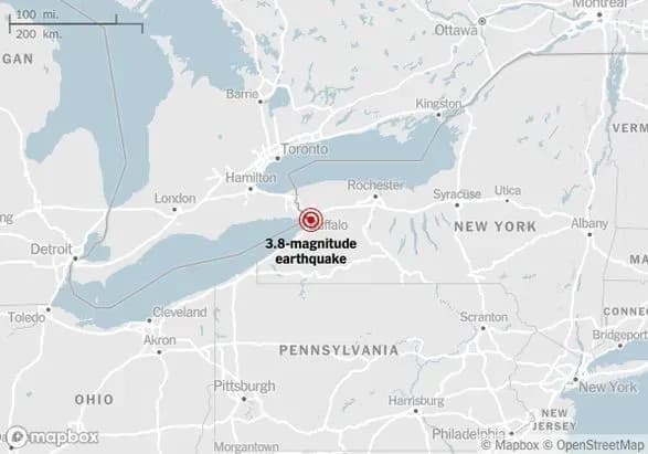 На заході Нью-Йорка стався землетрус