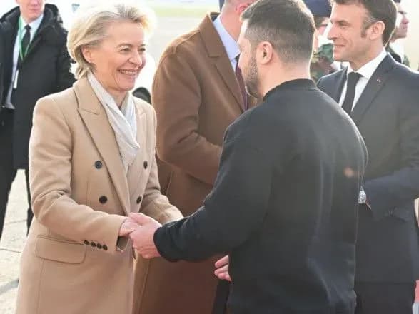Президентка Єврокомісії зустріла Зеленського у Брюсселі