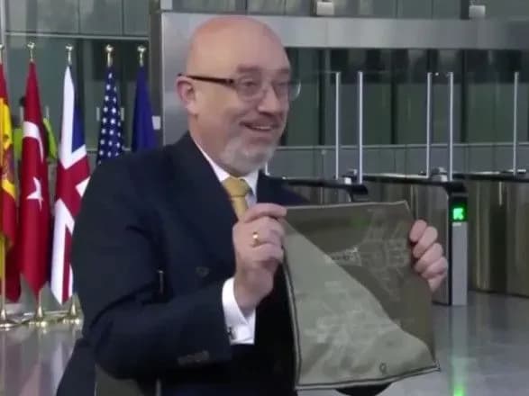 Резніков прибув до штаб-квартири НАТО із нагрудною хустинкою з винищувачами