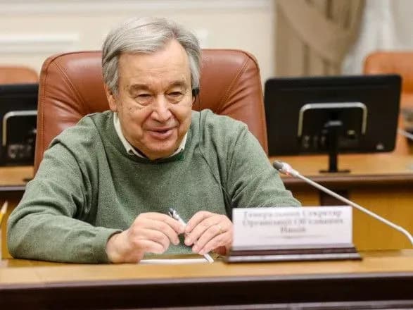 Генсек ООН у Києві: зустрінеться з Зеленським і обговорить "зернову угоду"
