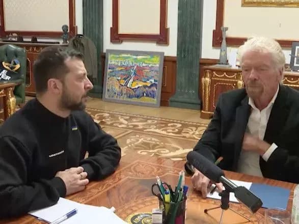 Президент Украины встретился с новым амбассадором UNITED24, британцем Ричардом Брэнсоном