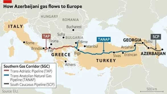 Європейські країни та Азербайджан домовилися про збільшення постачання газу