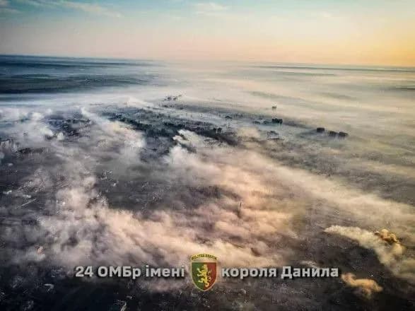 Не туман, а дим від снарядів: у Генштабі показали, як виглядає Бахмут