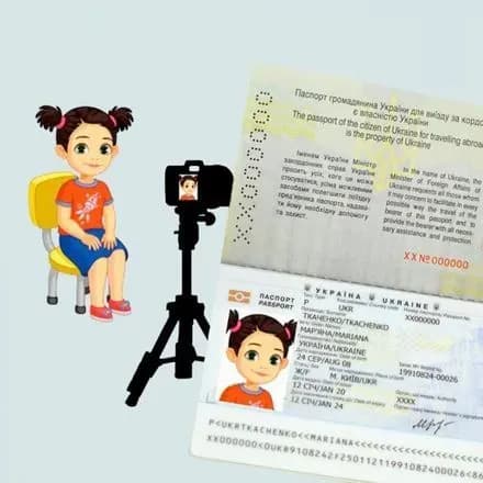 Украинцы могут одновременно оформить паспортные документы себе и детям