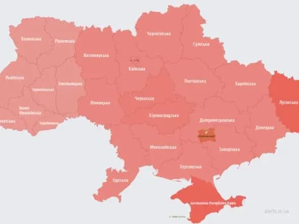 В Україні оголошено масштабну повітряну тривогу