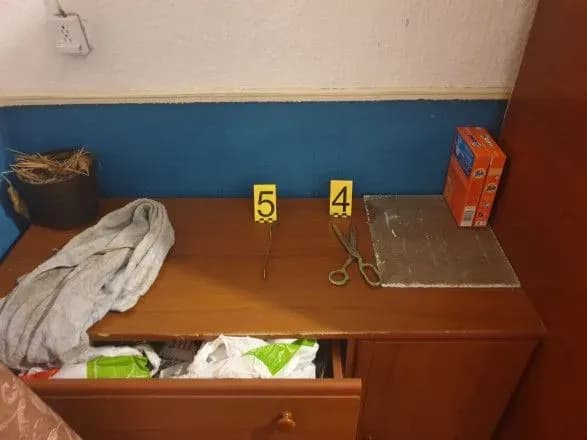 В Одесской области поместили под стражу мужчину, который едва не заколол ножницами и вилкой женщину и ребенка