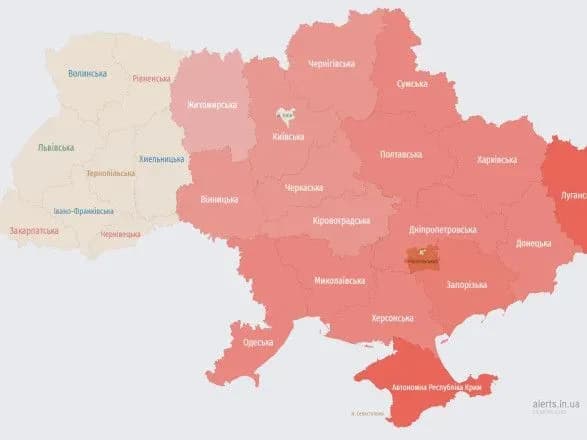 В Украине масштабная воздушная тревога, зафиксированы пуски крылатых ракет