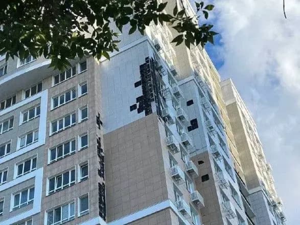 В белгороде "хлопок": поврежден фасад многоэтажки