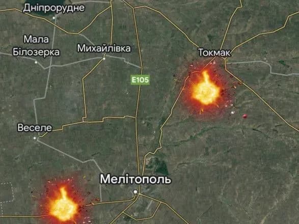 Під Мелітополем та Якимівкою пролунали вибухи, "привіти" було чути у Токмаку - Федоров