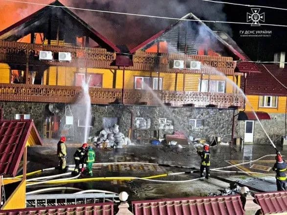 На Івано-Франківщині горів відпочинковий комплекс