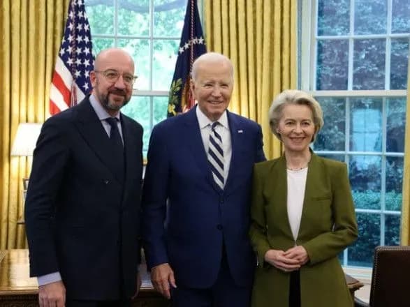 США та ЄС провели саміт: пообіцяли Україні підтримку і вказали на важливість процесу її вступу до Євросоюзу