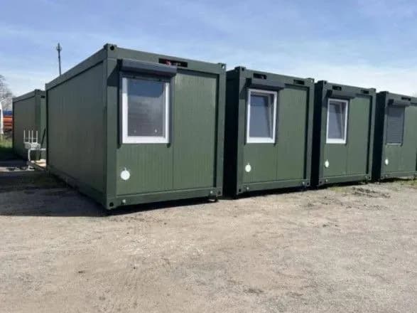 Сили оборони отримали житлові модулі з кондиціонером та душем