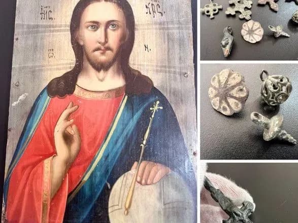 З України до США в посилці хотіли переслати унікальну ікону та натільні хрестики часів Русі