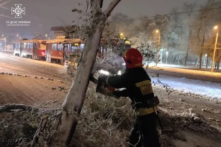 Severe weather causes power outages in three regions across Ukraine