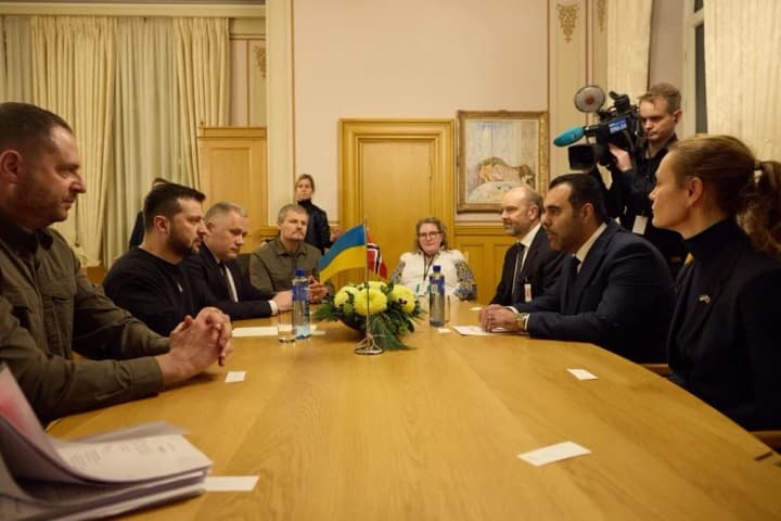 Zelenskyy and Norwegian Parliament Speaker discuss needs of Ukrainian military