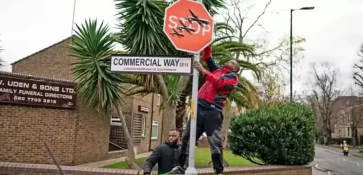 Man involved in Banksy painting theft detained in London