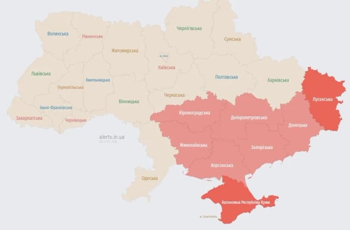 Ukrainian Armed Forces reported a missile in the direction of Kryvyi Rih