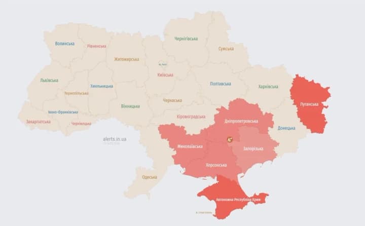 У Запоріжжі під час повітряної тривоги прогримів вибух