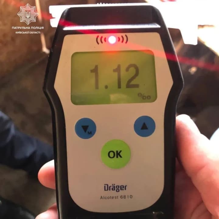 Two drunk drivers detained by Kyiv region patrol police on the first day of the New Year
