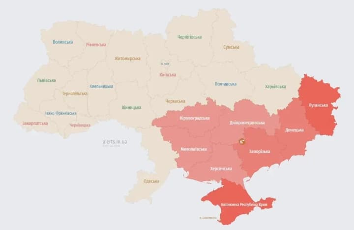 Ukrainian Armed Forces aircraft warned of a missile in the direction of Kropyvnytskyi