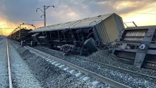 Забайкаллі 14 вагонів зійшли з рейок