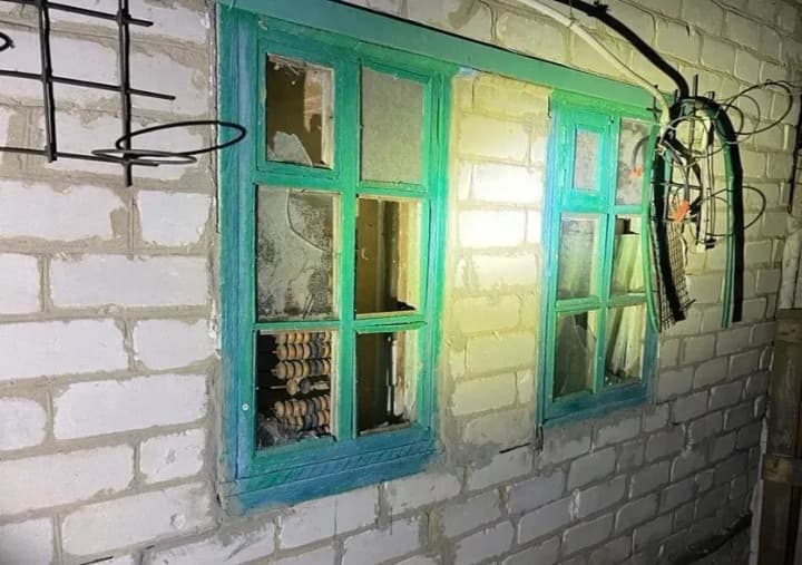 Dnipropetrovs'k region: Russians attack Nikopol with a drone, power line damaged