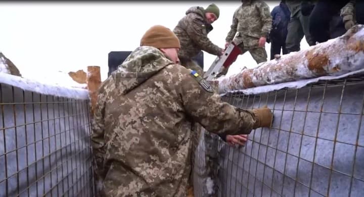 Nayev showed how defensive lines are being equipped in the north