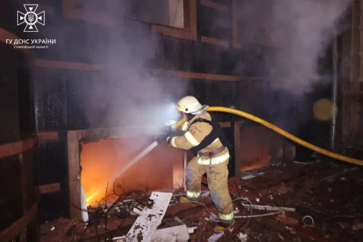 19 residential buildings damaged in Kharkiv as a result of night attack