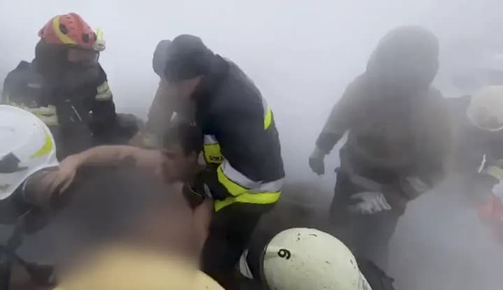 Russia's attack on Kharkiv: the Ministry of Internal Affairs showed a video of rescuing a man from the rubble of a high-rise building