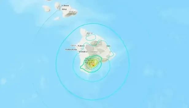 An earthquake with a magnitude of 5.7 occurred in Hawaii